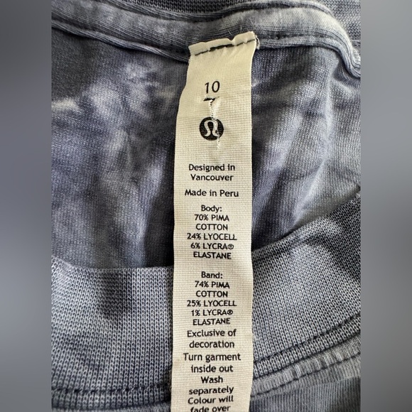 Lululemon Women’s All Yours Tank Top Earth Dye Stone One Of A Kind Summer Shirt - Picture 6 of 7